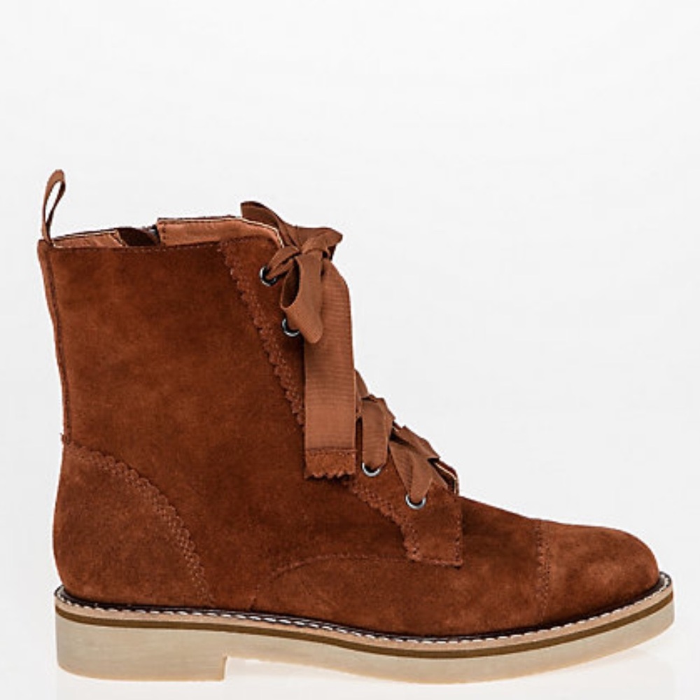 Suede Combat Boot